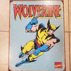 3/$25 Retro Wolverine metal decorative plate
